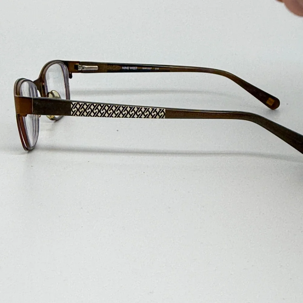 Nine West NW1057 210 Eyeglasses Frame Brown Rectangle 47‎ 16 135 21390